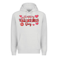 Dove Grey happy valentine's day Premium Hoodie - LillyAllenDesigns