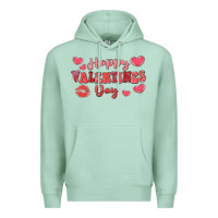 Seafoam happy valentine's day Premium Hoodie - LillyAllenDesigns