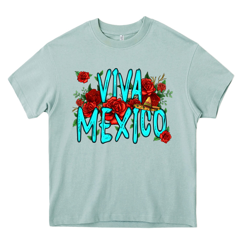 Viva Mexico Long Live Mexico Heavy Core Tee by Jasminsmagicworld | Teevron