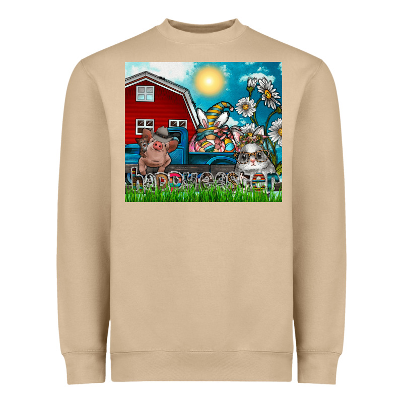 Happy Easter Heavyweight Sweatshirt by CowhideDigitalArt | Teevron
