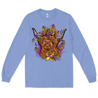 Colony Blue mardi gras cow Long Sleeve Tee - OliviaCreatesArt