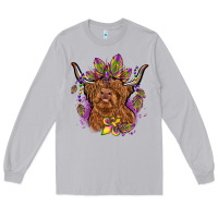 Moon Dust mardi gras cow Long Sleeve Tee - OliviaCreatesArt
