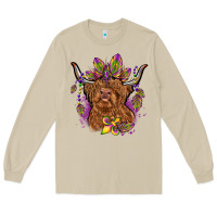 Mushroom mardi gras cow Long Sleeve Tee - OliviaCreatesArt