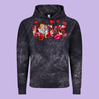Love Valentine's Day Vintage Hoodie Designed By Howdyjamesfarm