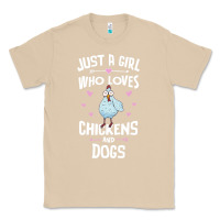 Mushroom Just A Girl Who Loves Chickens And Dogs Gift Women Classic Tee - trangStudio