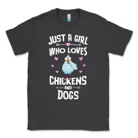 Smoke Just A Girl Who Loves Chickens And Dogs Gift Women Classic Tee - trangStudio