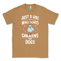 Toasted Coconut Just A Girl Who Loves Chickens And Dogs Gift Women Classic Tee - trangStudio