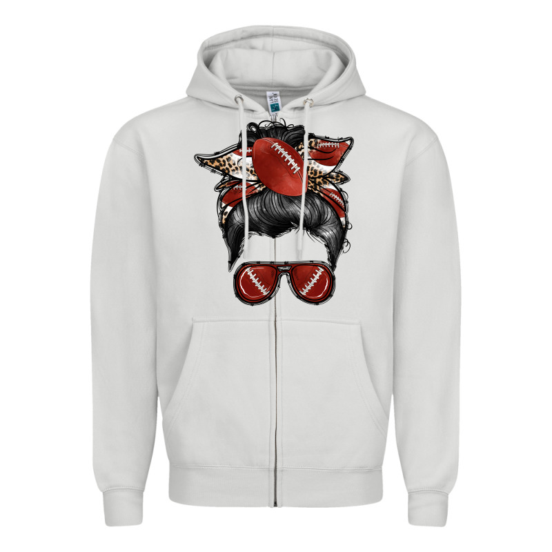 Football Mom Zipper Hoodie by RacoonDesign | Teevron