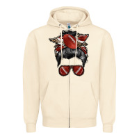 Sandshell football mom Zipper Hoodie - RacoonDesign