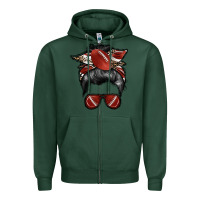Sports Green football mom Zipper Hoodie - RacoonDesign