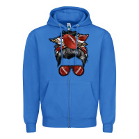 True Royal football mom Zipper Hoodie - RacoonDesign