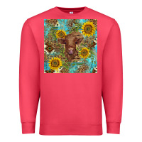 Cardinal western highland cow Premium Sweatshirt - BarkalooDesign