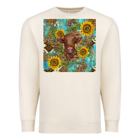 Sandshell western highland cow Premium Sweatshirt - BarkalooDesign