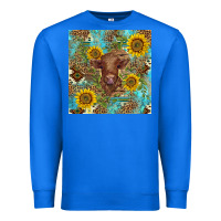 True Royal western highland cow Premium Sweatshirt - BarkalooDesign