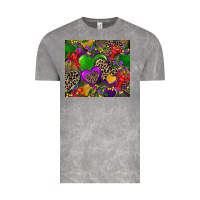 Cloud Rock mardi gras hearts Vintage Tee - CowGirlArtShop