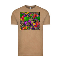 Vintage Coffee mardi gras hearts Vintage Tee - CowGirlArtShop