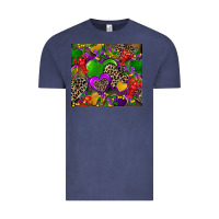 Vintage Denim mardi gras hearts Vintage Tee - CowGirlArtShop