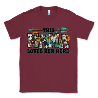 Burgundy this mama loves her herd goats Classic Tee - Jasminsmagicworld