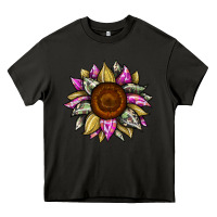 Asphalt sunflower camouflage Heavy Core Tee - JahusDesignShop