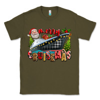 Army Green Merry Cruisemas Classic Tee - texasbilliewilder