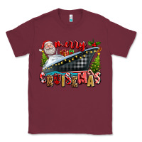 Burgundy Merry Cruisemas Classic Tee - texasbilliewilder