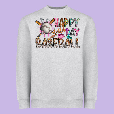 Happy Easter Day Baseball Heavyweight Sweatshirt Designed By Cowhidedigitalart
