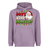 Lavender don't stop believin Heavyweight Hoodie - BarkalooDesign