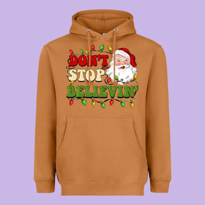 Don't Stop Believin Heavyweight Hoodie Designed By Barkaloodesign