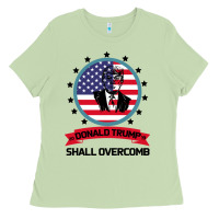 Matcha DONALD TRUMP 2016 WE SHALL OVERCOMB Ladies Tee - Bettercallsaul