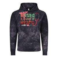 Cloud Black cowgirl nursing is a work of heart Vintage Hoodie - CowGirlArtShop