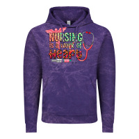 Cloud Purple cowgirl nursing is a work of heart Vintage Hoodie - CowGirlArtShop