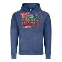 Vintage Denim cowgirl nursing is a work of heart Vintage Hoodie - CowGirlArtShop
