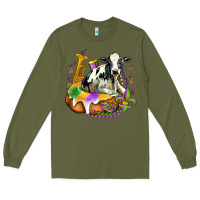 Army Green holstein mardi gras Long Sleeve Tee - OliviaCreatesArt