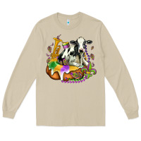 Mushroom holstein mardi gras Long Sleeve Tee - OliviaCreatesArt