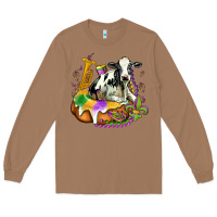 Toasted Coconut holstein mardi gras Long Sleeve Tee - OliviaCreatesArt