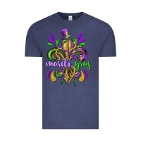 Vintage Denim mardi gras fleur de lis Vintage Tee - CowGirlArtShop