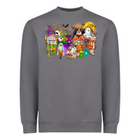 Storm Halloween Western Boo Coffee Cups Heavyweight Sweatshirt - CowhideDigitalArt