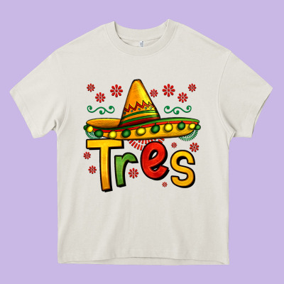 Tres My Third Mexican Birthday Heavy Core Tee Designed By Jasminsmagicworld