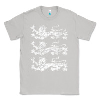 Moon Dust Retro Three England Lions Vintage Souvenir Classic Tee - trangStudio