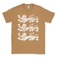 Toasted Coconut Retro Three England Lions Vintage Souvenir Classic Tee - trangStudio