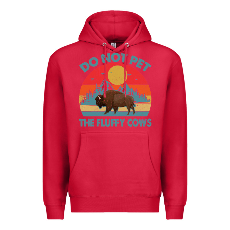 Do Not Pet The Fluffy Cows Vintage Premium Hoodie by trangStudio | Teevron