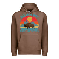 Chestnut Do Not Pet The Fluffy Cows Vintage Premium Hoodie - trangStudio