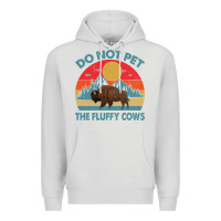 Dove Grey Do Not Pet The Fluffy Cows Vintage Premium Hoodie - trangStudio