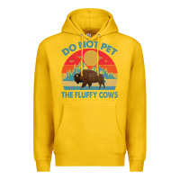 Lemon Do Not Pet The Fluffy Cows Vintage Premium Hoodie - trangStudio