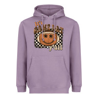 Lavender it's game day y'all football smiley face Heavyweight Hoodie - BarkalooDesign