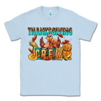 Dusty Blue Thanksgiving crew Classic Tee - NancyCooperArtShop