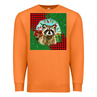 Carrot christmas raccoon Premium Sweatshirt - BarkalooDesign