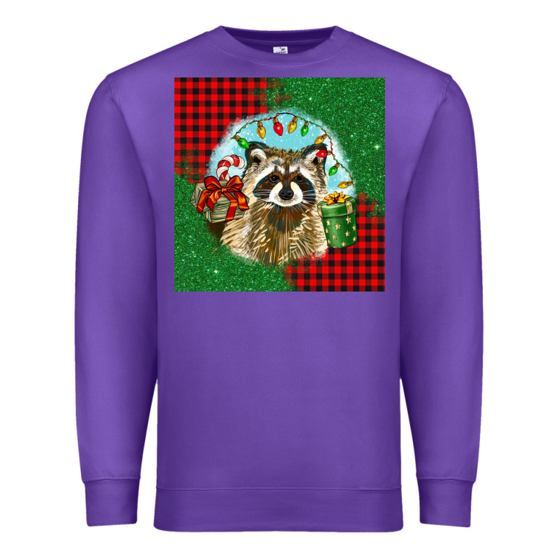 Christmas Raccoon Premium Sweatshirt by BarkalooDesign | Teevron