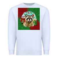White christmas raccoon Premium Sweatshirt - BarkalooDesign