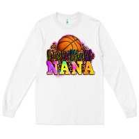 White basketball nana Long Sleeve Tee - OliviaCreatesArt